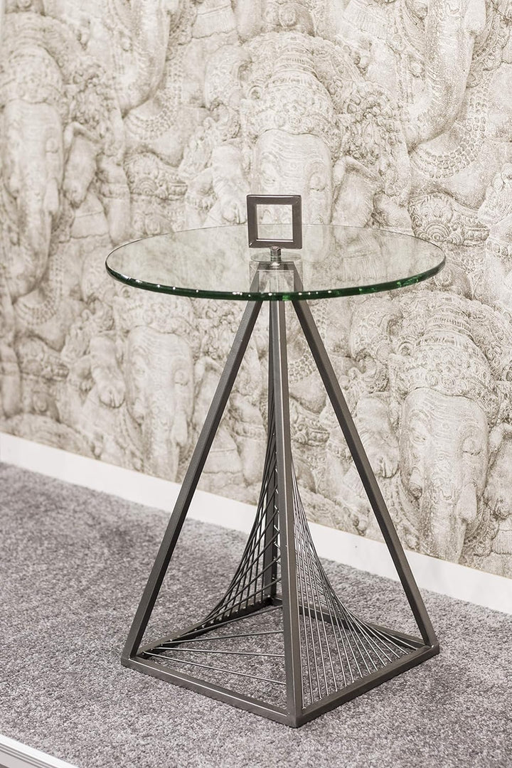 HAKU Möbel Beistelltisch, Metall, grau, Ø 45 x H 57 cm Ø: 45 x H: 57 cm, Ø: 45 x H: 57 cm