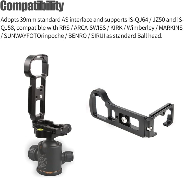 Maranon Schnellwechselplatte, A6500 B Vertikal Quick Release L Bracket Platte Aluminiumlegierung L-F