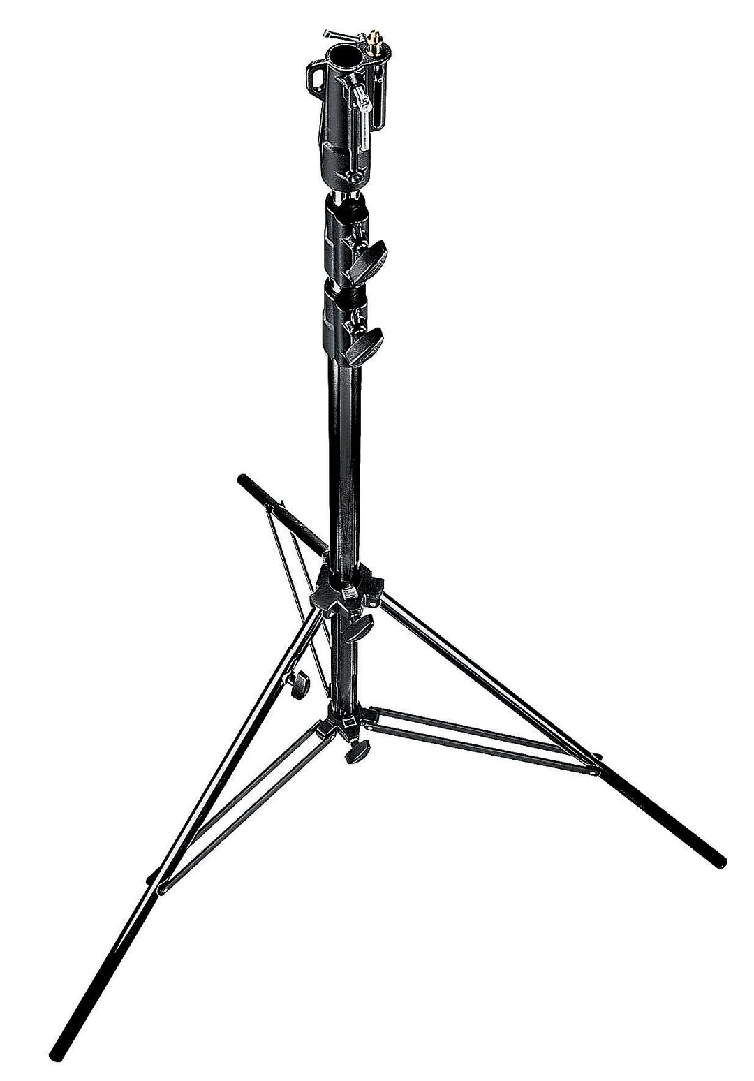 Manfrotto 126BSU Stativbeine Schwarz Schwarz Ohne pneumatisches Dämpfungssystem, Schwarz Ohne pneuma