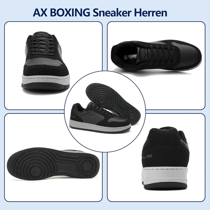 AX BOXING Sneaker Herren Schuhe Mode Herrenschuhe Freizeitschuhe Walkingschuhe Atmungsaktiv Trainers