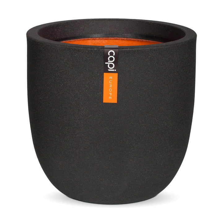 Capi Europe - Blumentopf Kugel Smooth NL - 43x41 - Schwarz - Öffnung Ø35 - Blumentopf für den Innen-