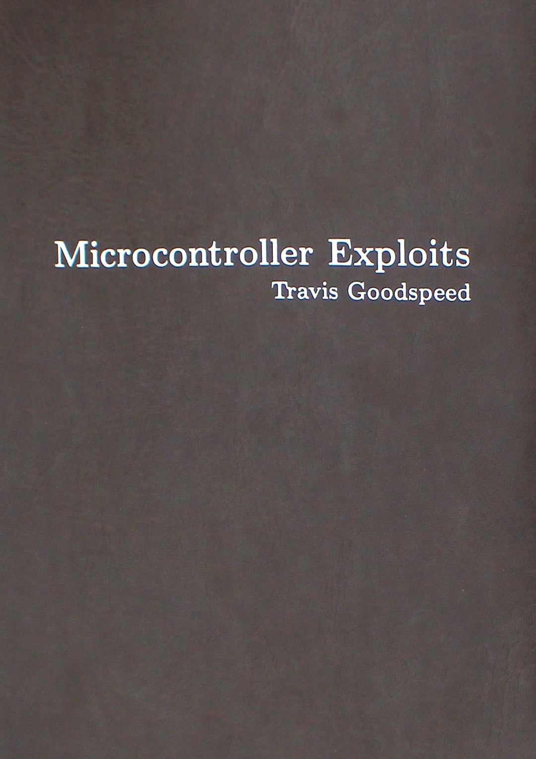 Microcontroller Exploits, Gebundenes Buch