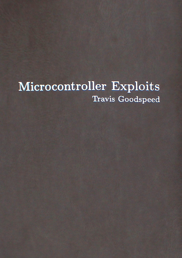 Microcontroller Exploits, Gebundenes Buch