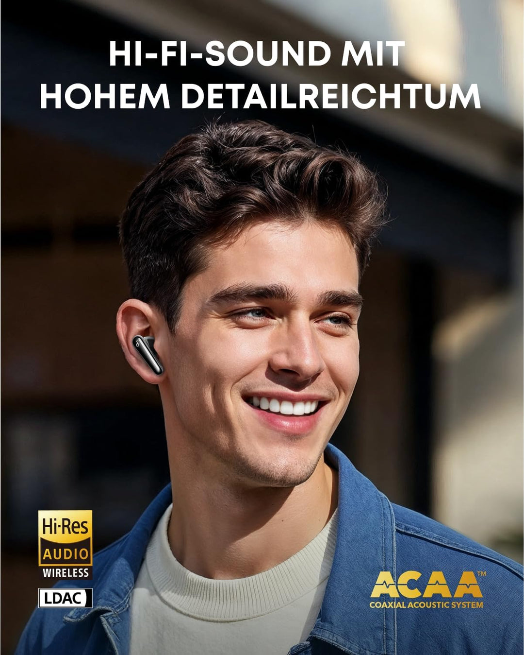 soundcore Liberty 4 Pro von Anker, Kabellose Noise Cancelling Kopfhörer, Earbuds mit 7 Sensoren, ANC