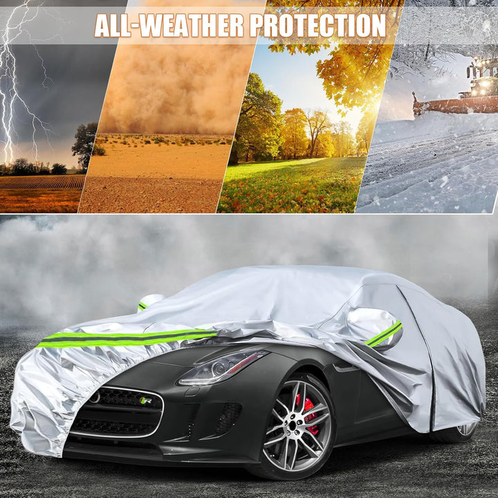 Auto Abdeckung Vollgarage Passend für Jaguar F-Type 2014-2022, Auto Abdeckplane Wasserdicht Atmungsa