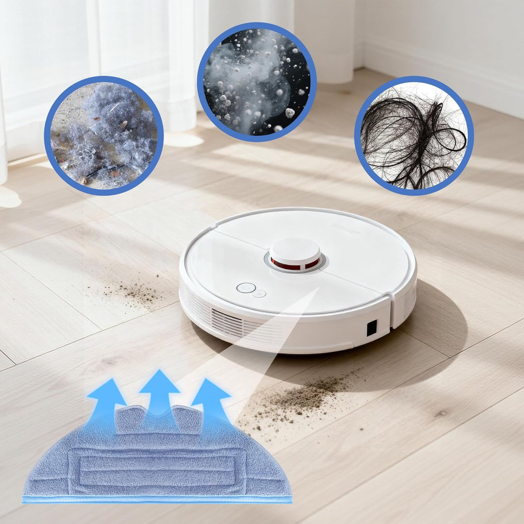 8 Stück Wischtücher für Roborock S8/S7/S7 MaxV Ultra/S7 MaxV Plus/S7 MaxV/S7 Max Ultra/S7 Pro Ultra/