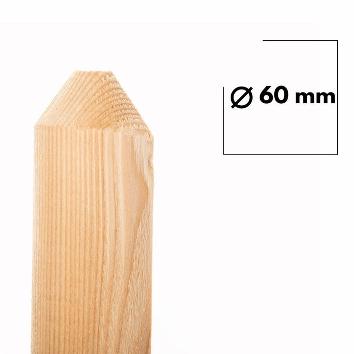 Mega Holz Zaunlatten Paket " Mallorca " 10 Stück aus Lärchenholz 120 cm Höhe Halbpalisade Zaun Brett