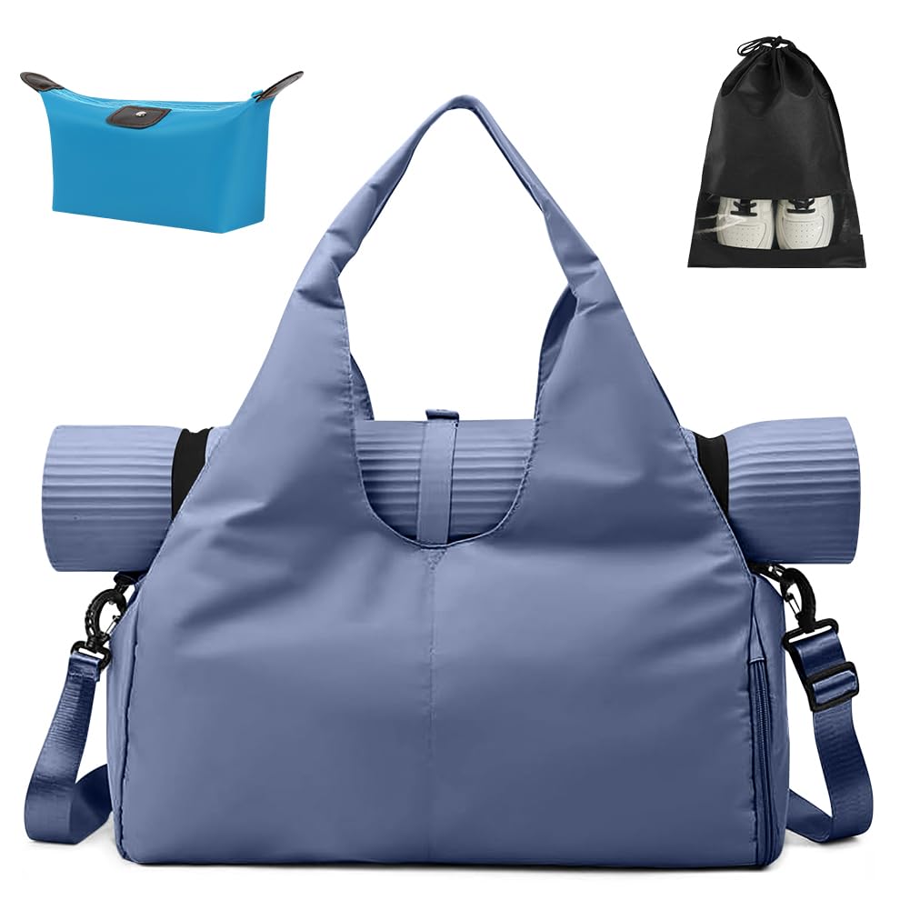 Sporttasche, Reisetasche mit Schuhfach & Nassfach, Gross Gym Tasche für Damen und Herren, wasserdich