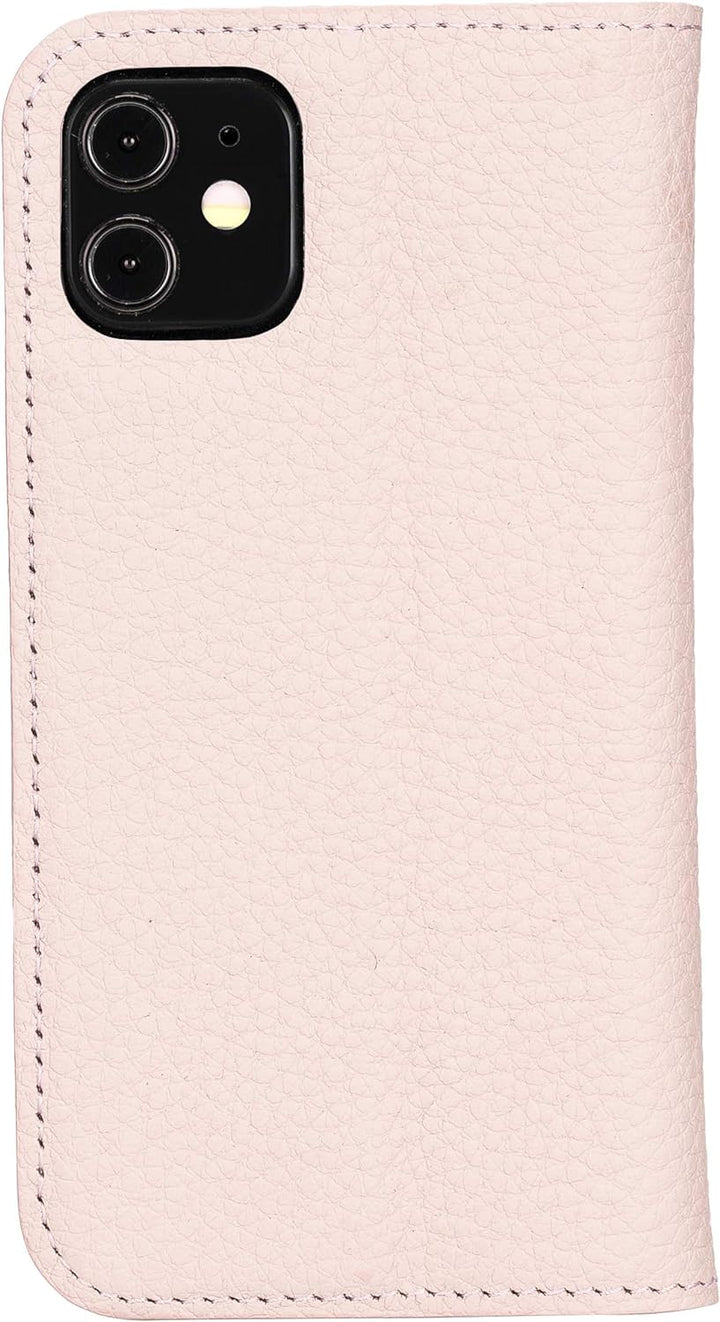 Solo Pelle aufklappbare Lederhülle kompatibel für iPhone 12 Mini in 5.4 Zoll inkl. 1 Kartenfach für