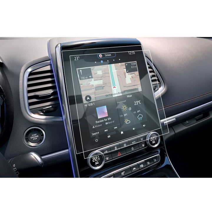 CDEFG [2 Stück] Navigation Schutzfolie 4H Kratzfest Kompatibel mit 2020 2021 2022 Renault Espace 5 E