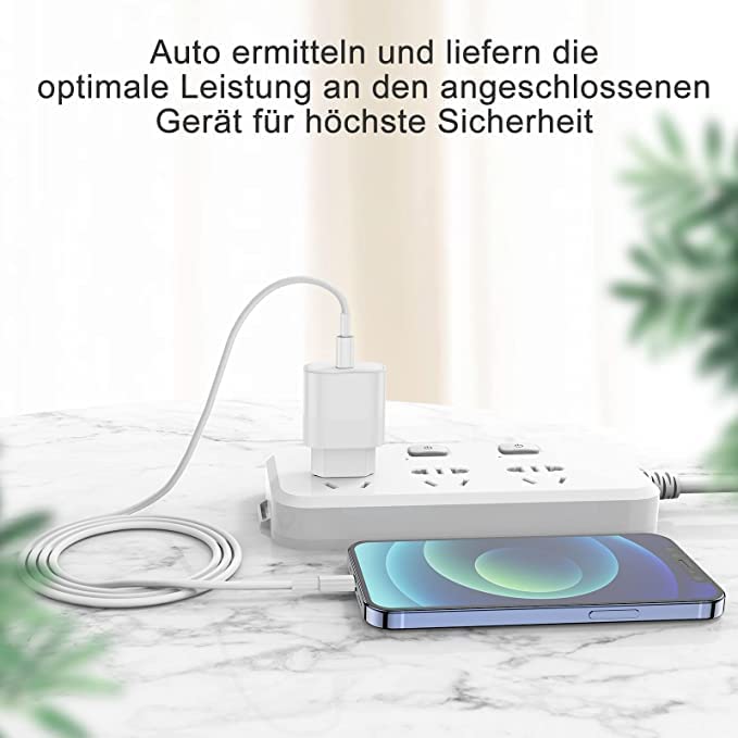 45W USB C Ladegerät, 2Pack USB C Netzteil Stecker Adapter Schellladegerät für iPhone 17/16/15/14/13/