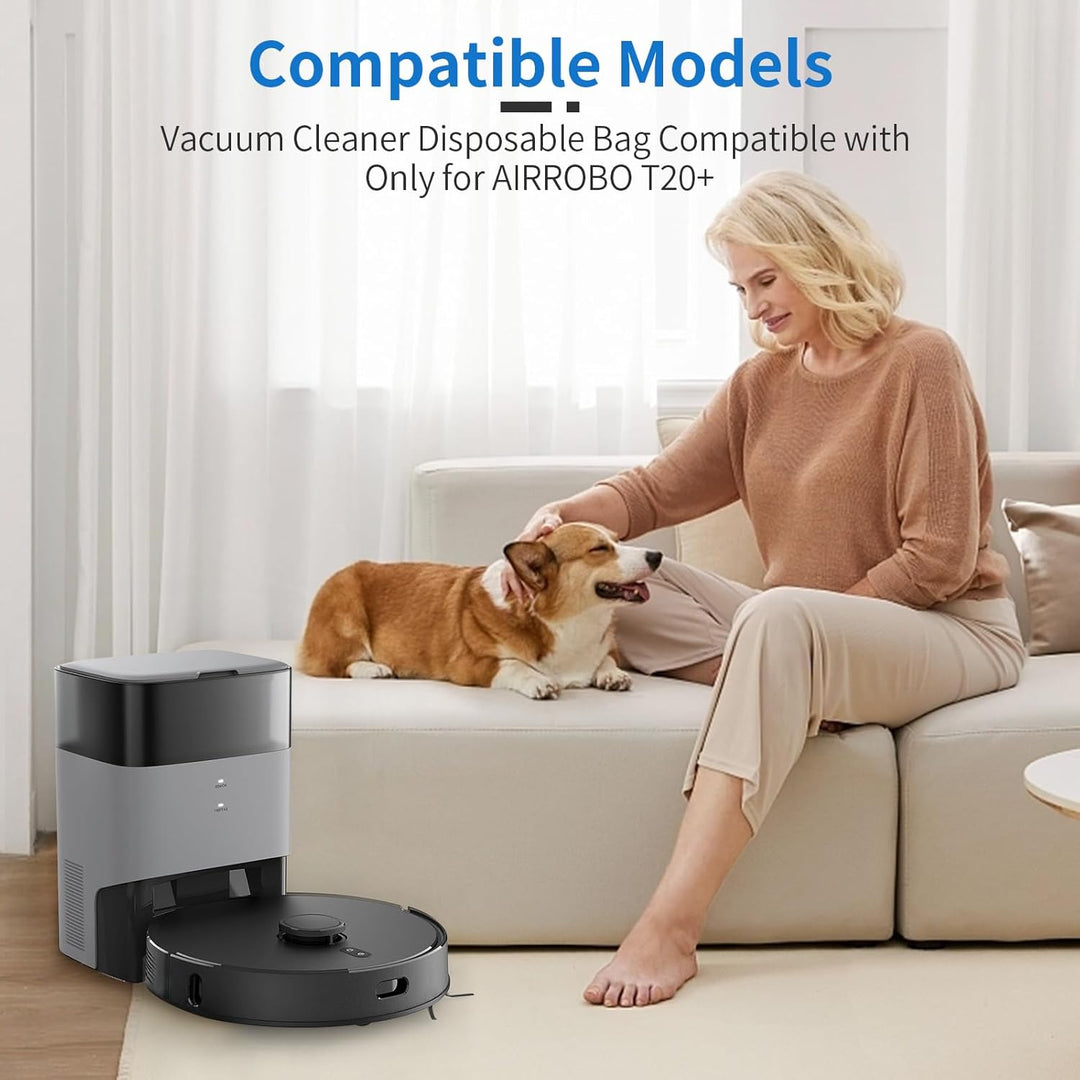 14 Stück Staubbeutel für AIRROBO T20+/ T25+/ T30+/ T25+C/ GT21 Saugroboter Staubbeutel Ersatzkit, 3
