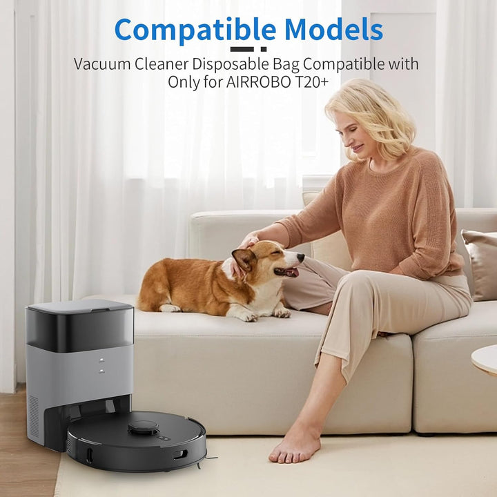 14 Stück Staubbeutel für AIRROBO T20+/ T25+/ T30+/ T25+C/ GT21 Saugroboter Staubbeutel Ersatzkit, 3
