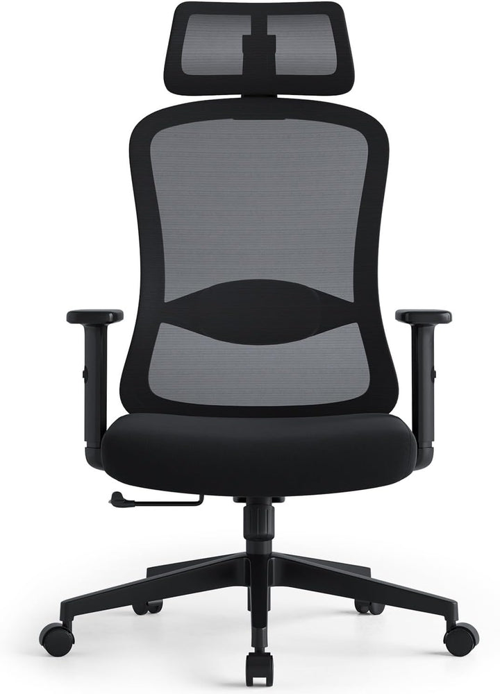 Bürostuhl Ergonomisch Schreibtischstuhl, Drehstuhl mit Schaumstoff-Lendenkissen, Bürostühle mit Vers