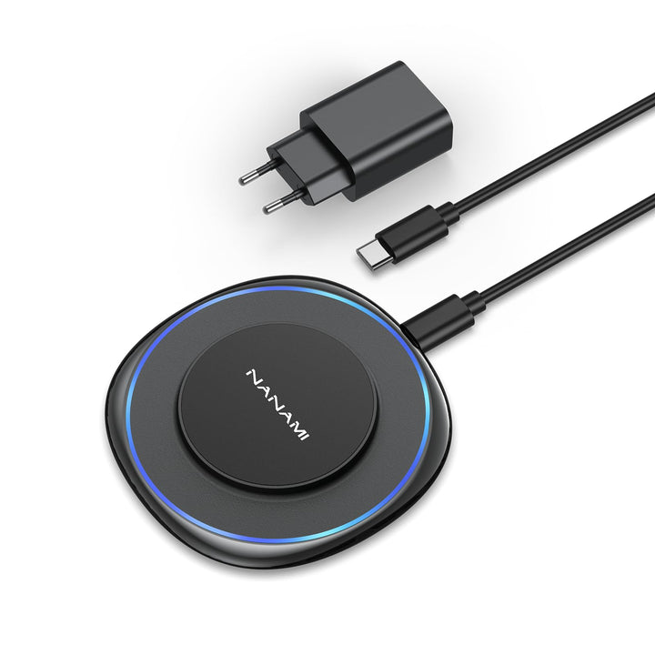 MagSafe Ladegerät mit 20W Schnelles Adapter für iPhone Ladestation, NANAMI Wireless Charger induktiv