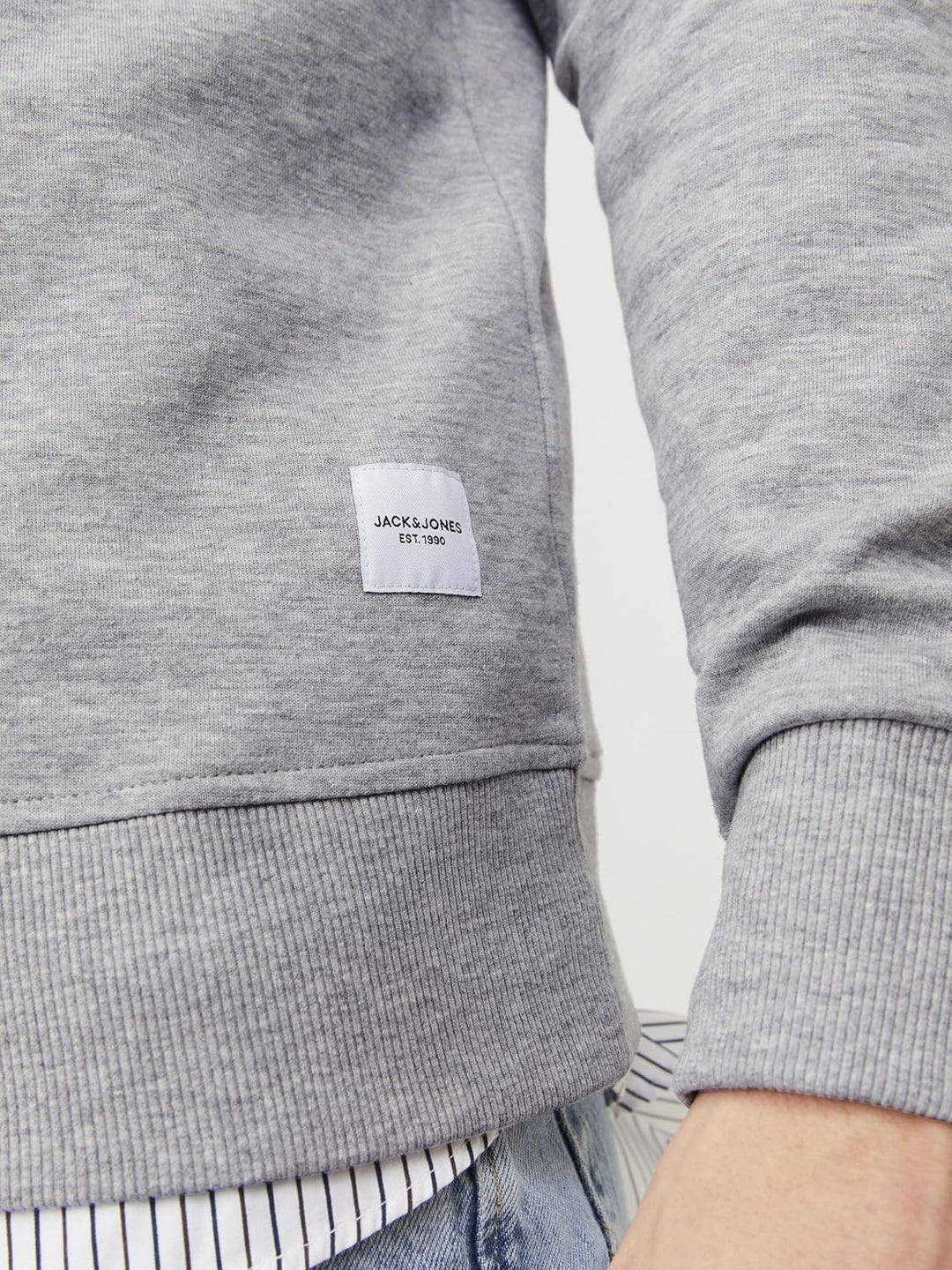 JACK & JONES Herren Jjebasic Sweat Crew Neck Noos Sweatshirt XS Light Grey Melange/Fit:reg, XS Light