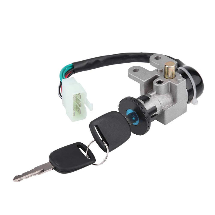 Yctze1 Set 5Pin Stecker 2 Schlüssel Zündschalter Schlüsselverriegelung Tankdeckel Set für Gy6 50ccm,