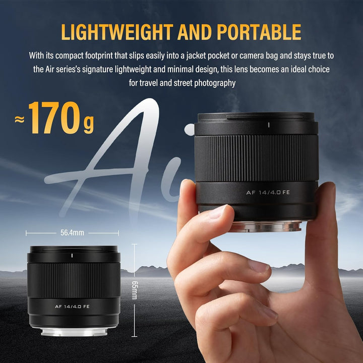 VILTROX 14mm F4.0 Air FE Mount Kamera Objektiv für Sony Camera Lenses Vollformat Wide Angle Autofoku