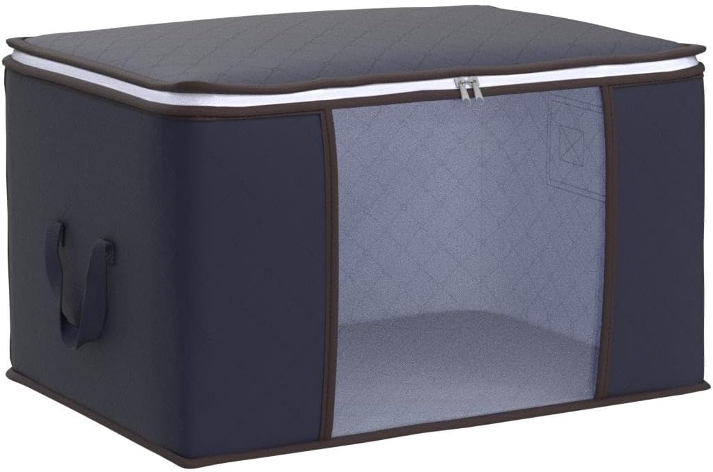 Lifewit 3 Stück 90L Aufbewahrungstasche, Aufbewahrungsbox mit Deckel, Gross Kleideraufbewahrung Umzu