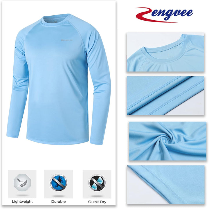 ZENGVEE 3er Pack Rashguard Herren, UPF 50+ UV Schutz Shirt Herren Schnelltrocknend Leicht Atmungsakt