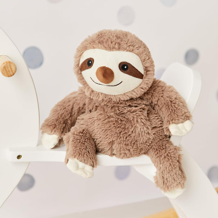 Warmies Plüsch Braunes Faultier Mikrowellen-Erwärmbarer Gewichteter Teddy mit französischem Lavendel