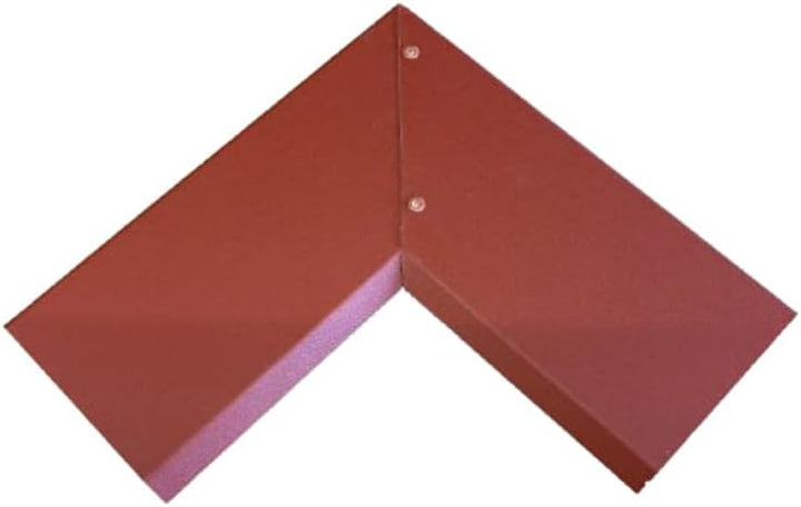 90° Ecke für Ortgangbleche Roofart (rot RAL 3009), Rot Ral 3009