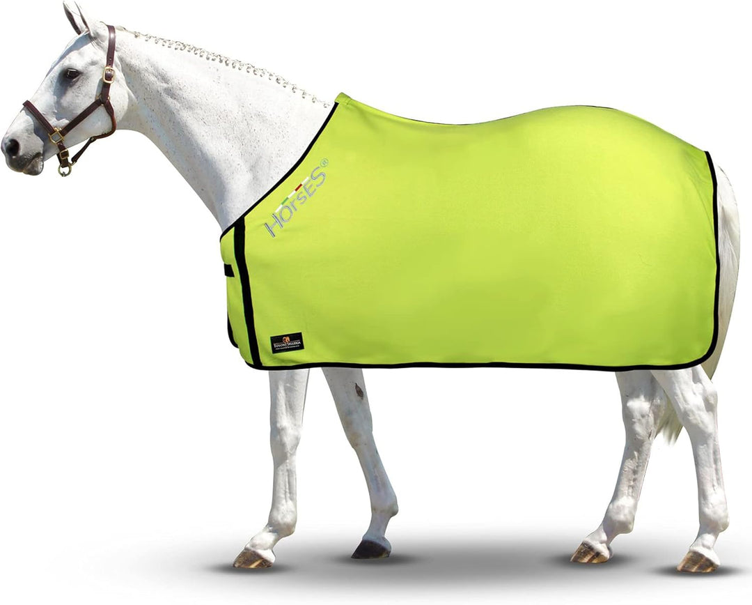 Horses, Fleece Pferdedecke, Basismodell, weich und bequem, ideal für Transport und Feierabend, Gröss