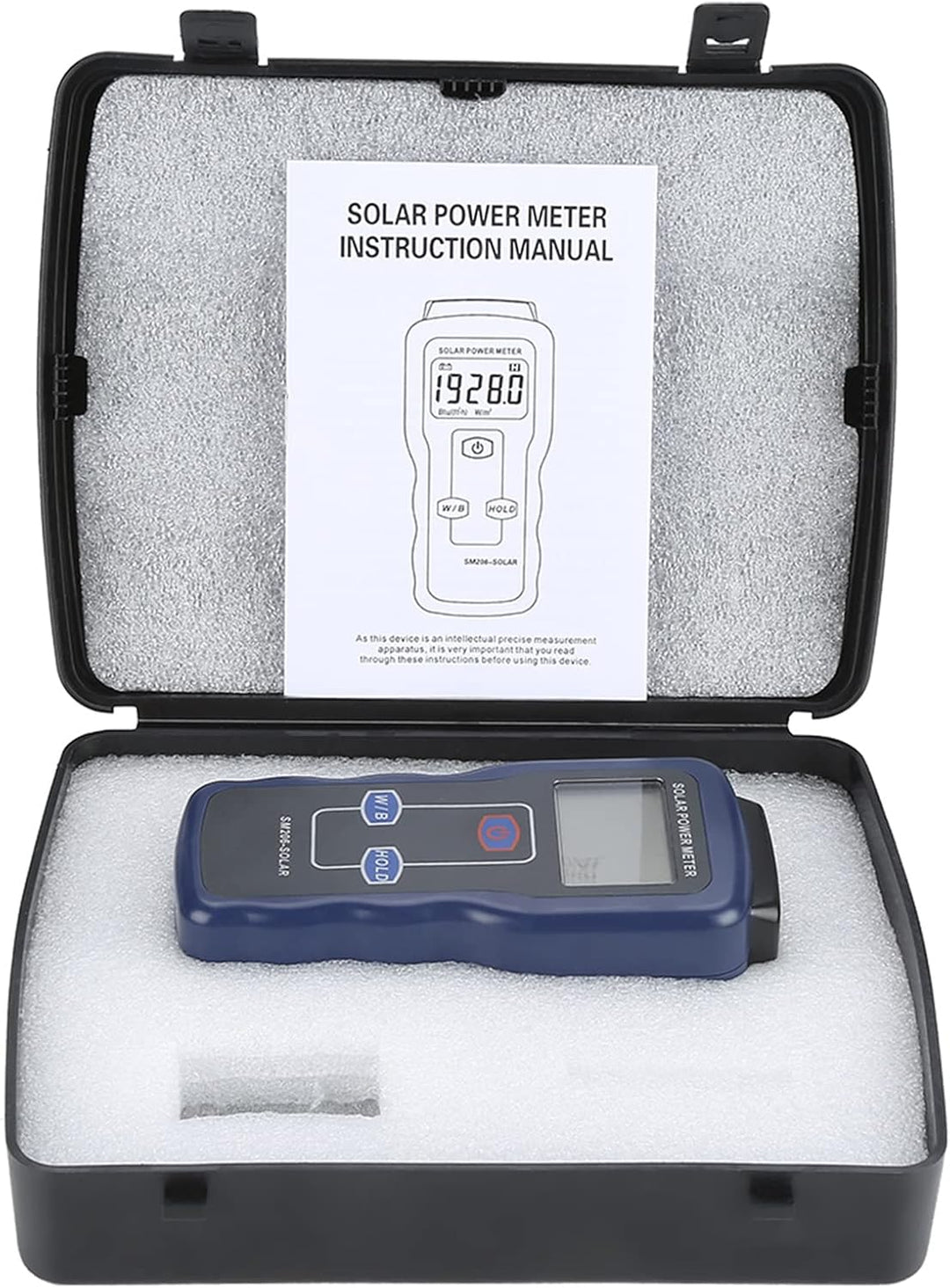 Solar Power Meter UV Meter, SM206 Handheld Digital Solar Power Meter Handmessgerät Solar Power Meter