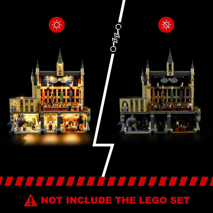 BRIKSMAX Led Licht für Lego Schloss Hogwarts: Die Grosse Halle 76435 - Compatible with Lego Harry Po