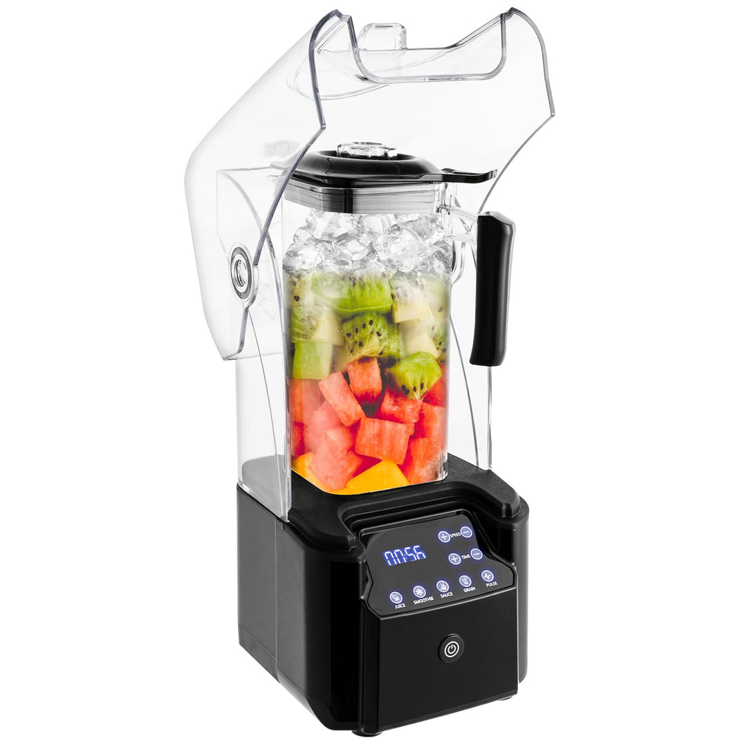 Schalldichter Standmixer Blender, 2200W 2.2L Hochleistung Smoothie mit 9-stufiger Drehzahlregelung u