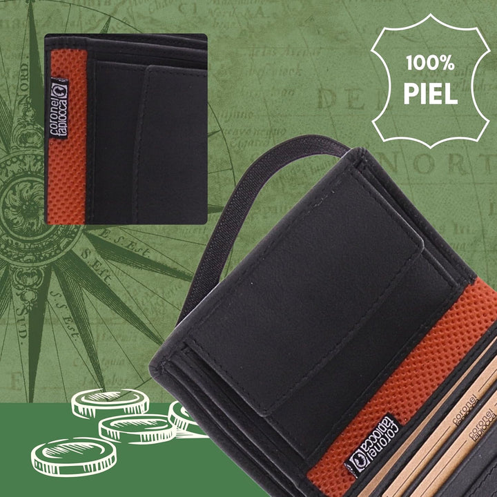 CORONEL TAPIOCCA Herren Geldbörse Wallet Geldbeutel Herren Wallet Portemonnaie Brieftasche Herren Ge