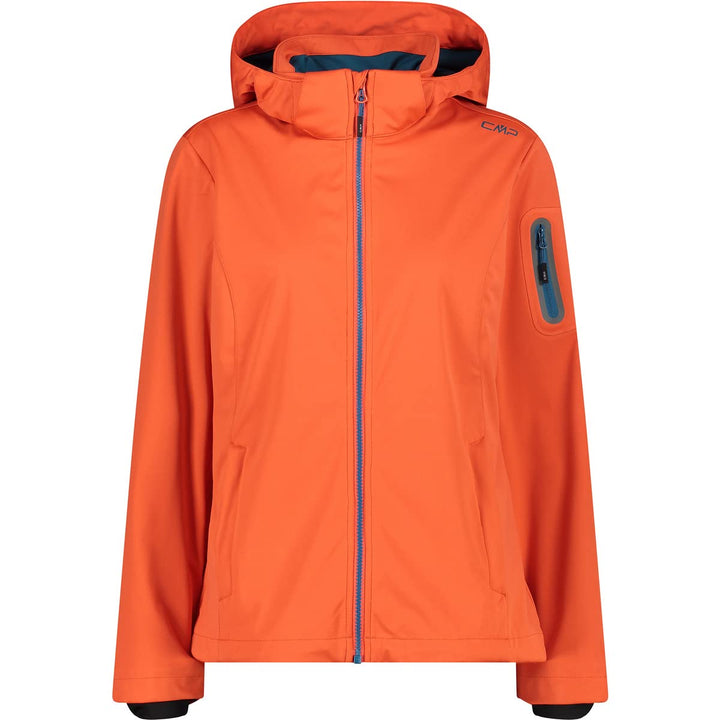 CMP Damen Windproof And Waterproof Lightweight Softshell Jacket Wp 8,000 WOMAN JACKET ZIP HOOD D34 C