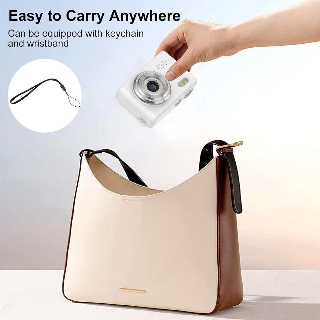 Annadue Keychain Digitalkamera 1080P 12 MP mit 0,96 Zoll Display, 6 Filtern, LED Licht, Tragbarer Re
