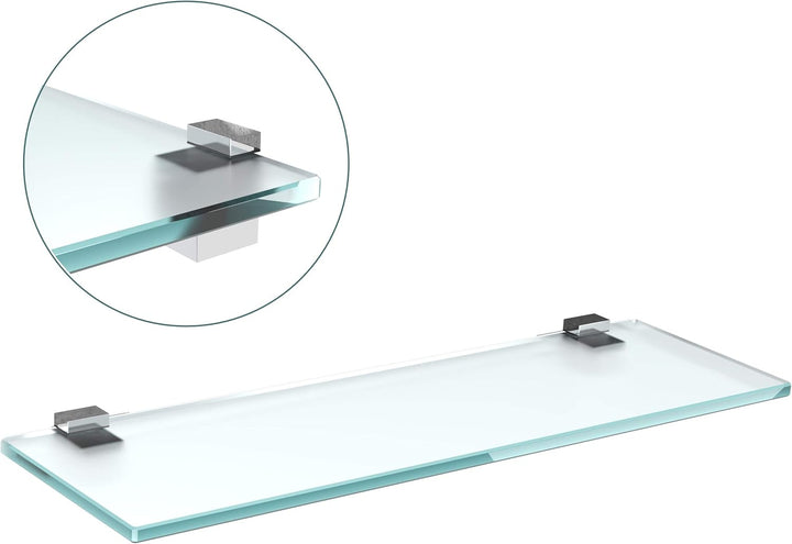 bijon Glasregal Glasablage Wandregal Glas Bad-Regal Glas Badezimmer Regal Badablage Ablageregal - 8m
