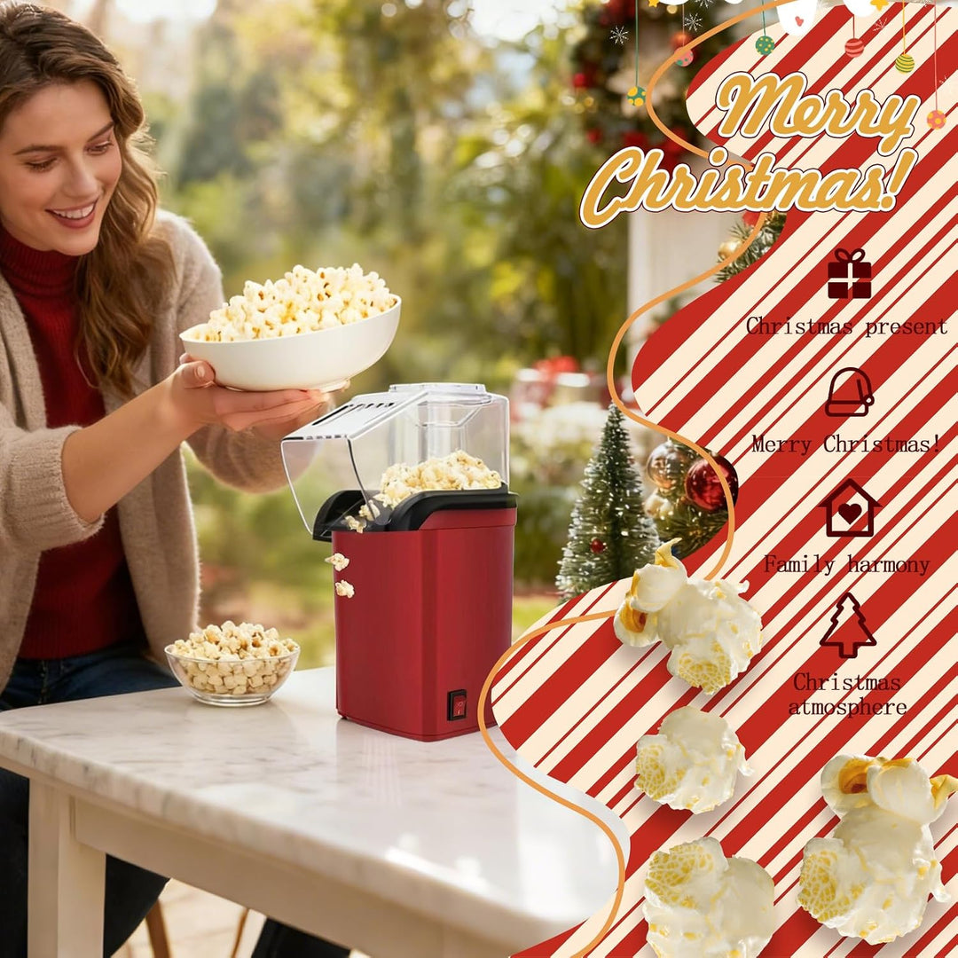 Popcornmaschine,Elektrisches Schnelles Popcorngerät,Maisherstellungsmaschine Mit Bis Zu 2 Liter Kapa