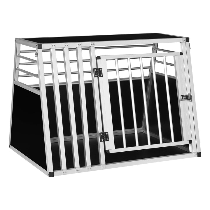 EUGAD Hundetransportbox Alubox Reisebox Autobox für mittlere Hunde Border Collie und Australian Shep