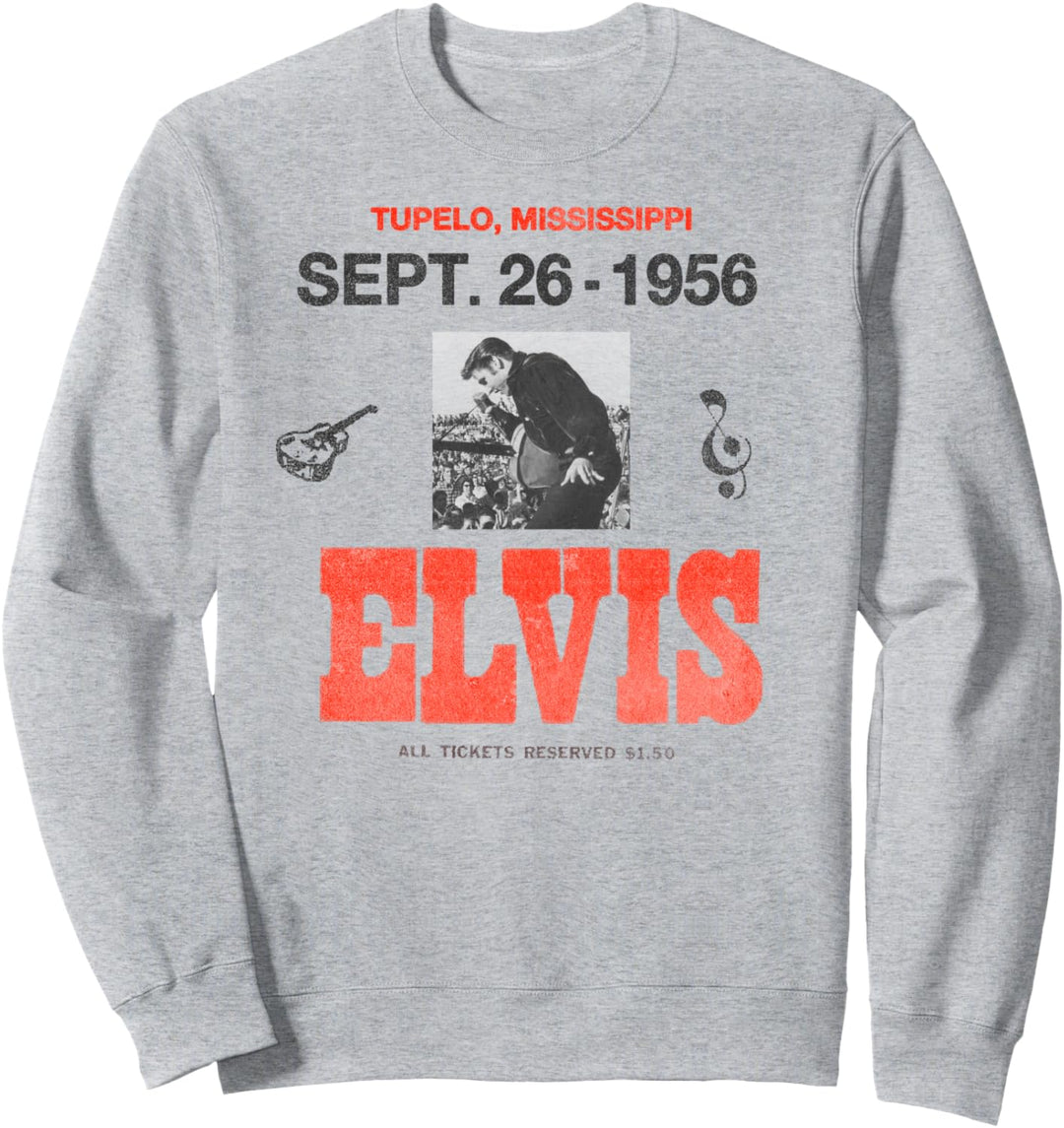 Elvis Presley Offizielles 1956 Mississippi-Konzert Sweatshirt