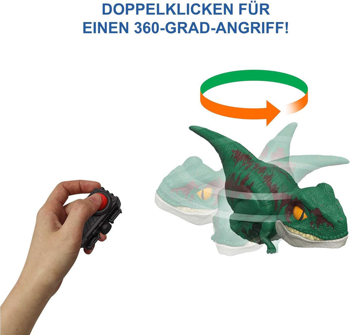 Jurassic World GYN41 - „Ein neues Zeitalter“ Velociraptor-Dinosaurier, grün, stilisierte Figur, inte