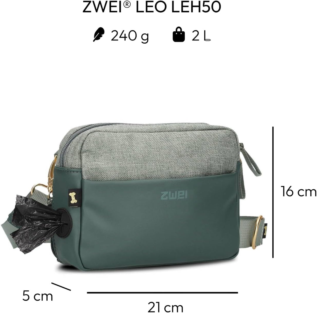 Zwei Hunde Leckerli Tasche Leo LEH50 im modernen Casual Look – Futterbeutel für Hundetraining & Gass