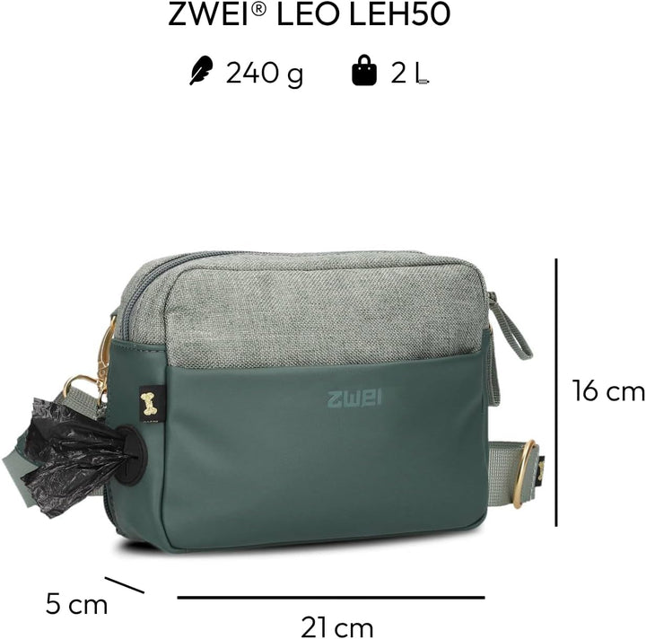 Zwei Hunde Leckerli Tasche Leo LEH50 im modernen Casual Look – Futterbeutel für Hundetraining & Gass