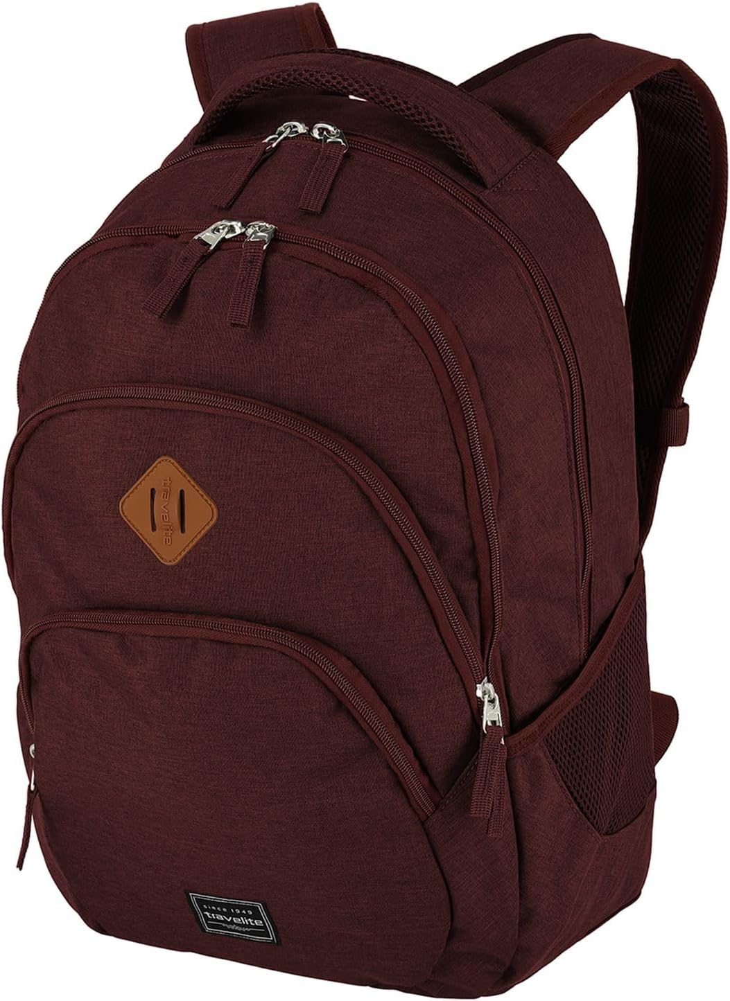 Travelite Handgepäck Rucksack, Laptop Rucksack 15,6 Zoll, BASICS, Daypack, Tagesrucksack mit vielen