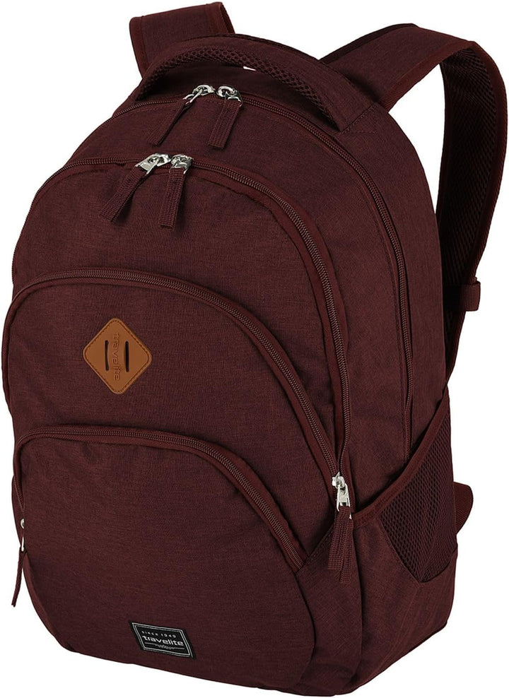 Travelite Handgepäck Rucksack, Laptop Rucksack 15,6 Zoll, BASICS, Daypack, Tagesrucksack mit vielen