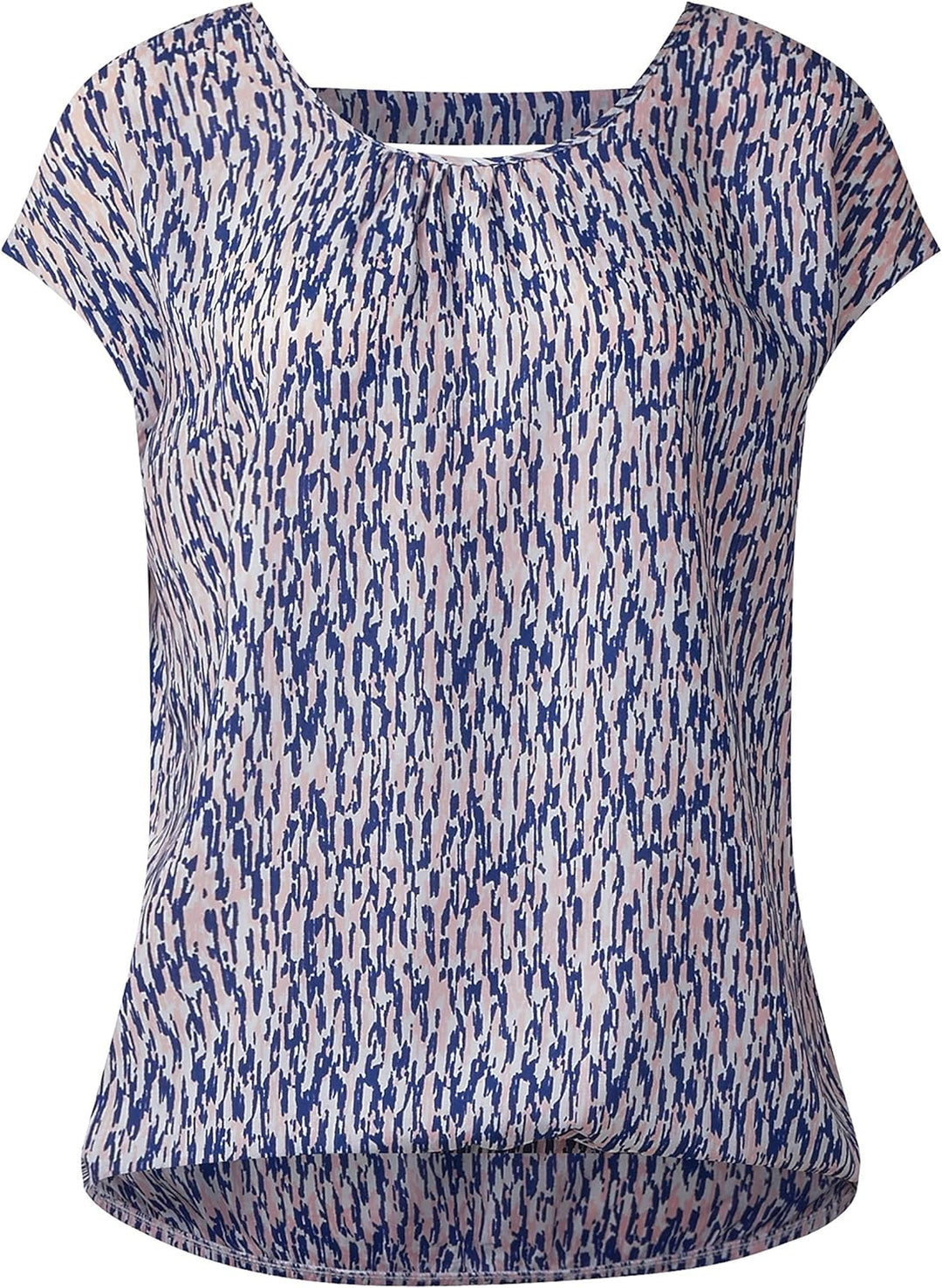 Street One Damen Shirt Artikel-Nr. 340533 Gr. 42 Farbe: Weiss/Dunkelblau/Rosa - EIN schönes Shirt fü