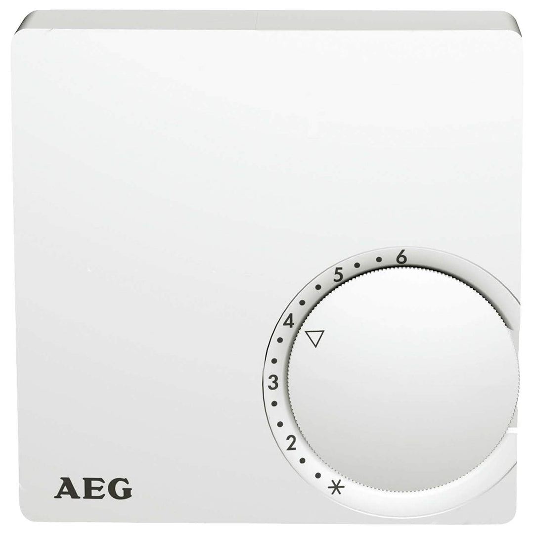AEG Temperatur-Regler RT 600, 2-Punkt, Temperatureinstellung von 5-30 °C, Aufputz, Kontrolllampe, Re