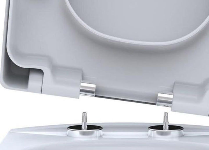 WC-Sitz mit Deckel FÜR Geberit & Keramag Renova Nr.1 Plan Weiss | Absenkautomatik (Soft-Close), Abne