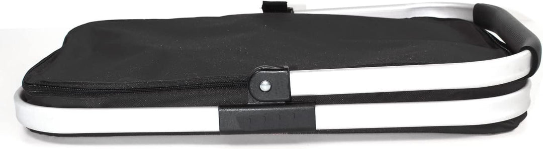 EINKAUFSKORB schwarz faltbar 26 Ltr. Klappkorb mit Henkel und Deckel