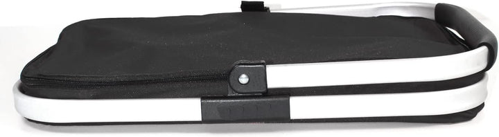 EINKAUFSKORB schwarz faltbar 26 Ltr. Klappkorb mit Henkel und Deckel