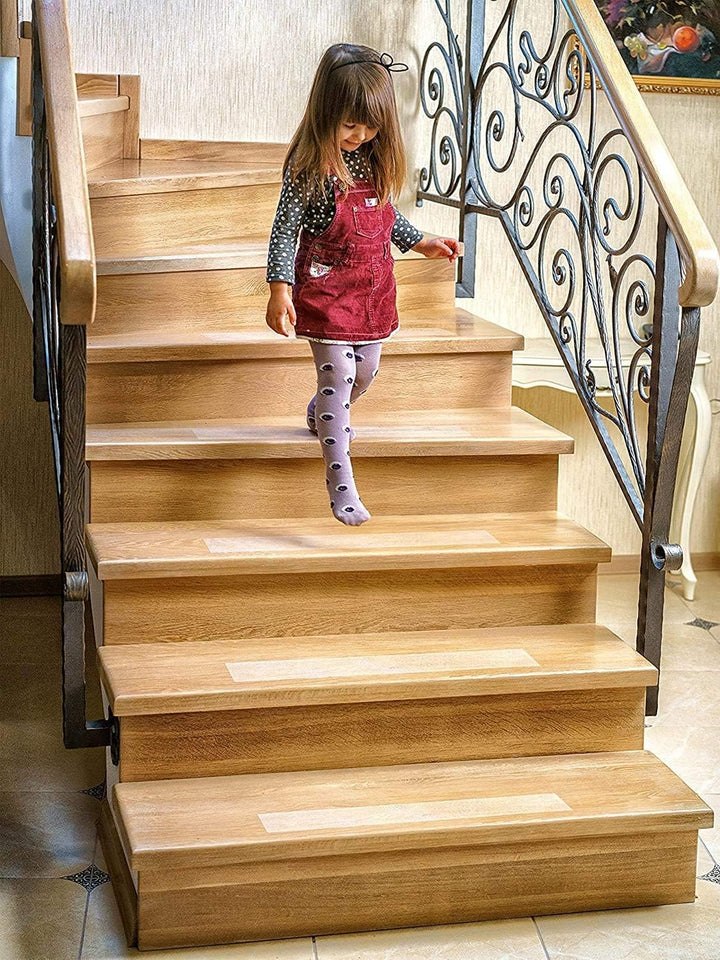 BangShou Transparente Antirutschstreifen für Treppen 15x60cm mit 15 Rollen Rutschfestes Klares Selbs