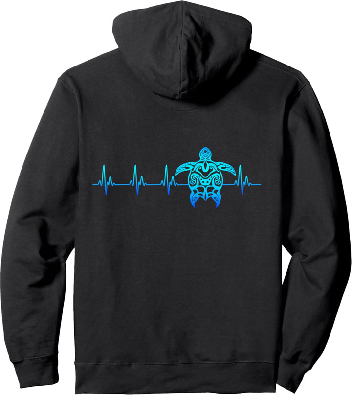 Liebes-Stammes- Schildkröten Pullover Hoodie