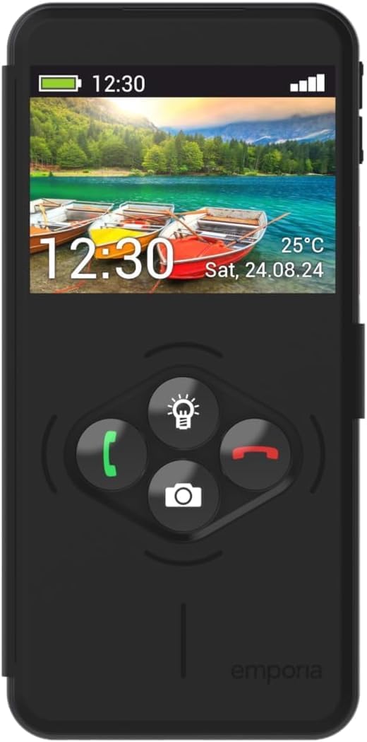 Emporia SMART.6lite, Smartphone, 5,5-Zoll-Display, RAM 6 GB, ROM 128 GB, Android 13, 13+2+0,2 MP Dre